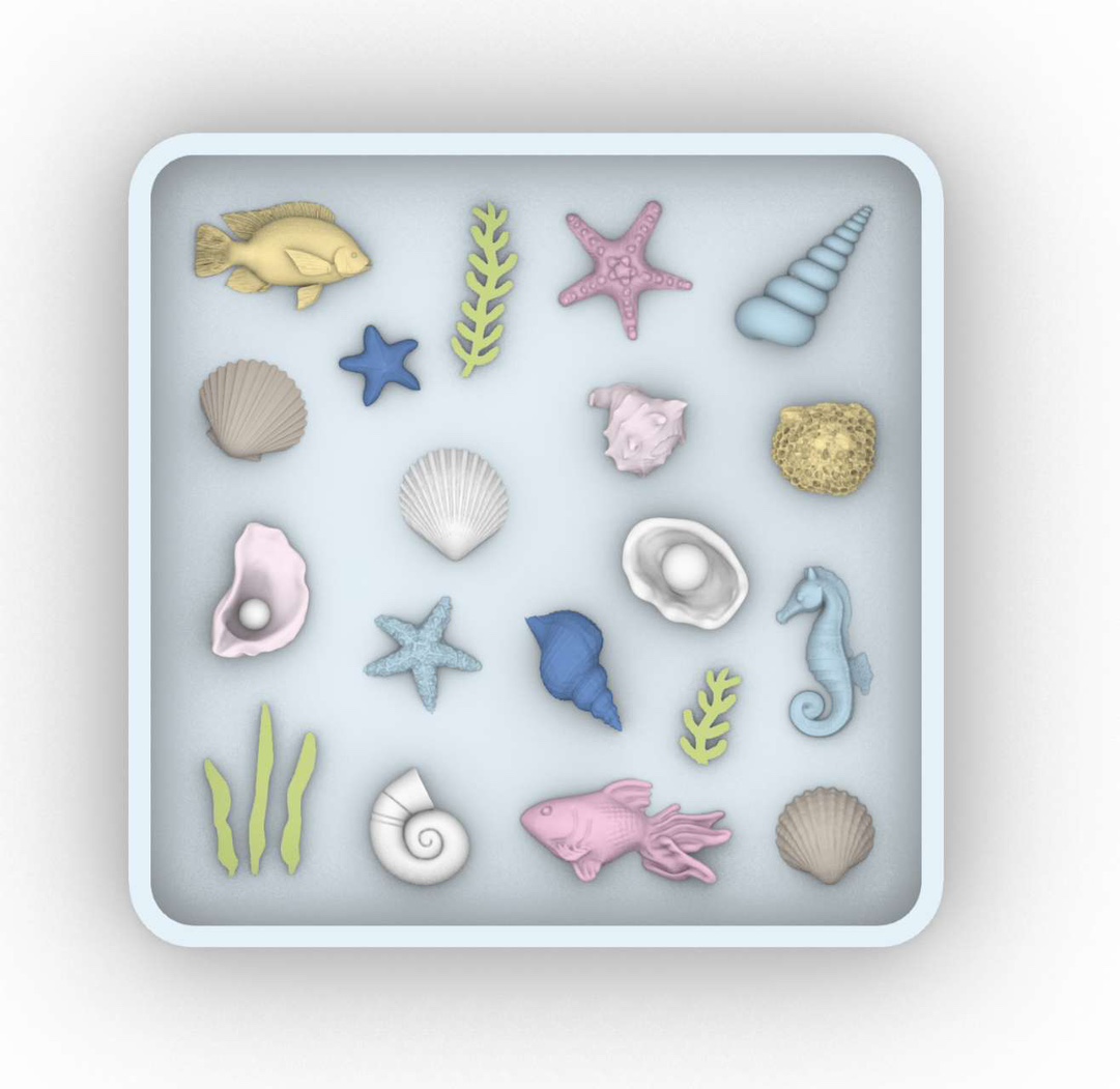 Silicone Mold Ocean - 3D Ocean Accessories Resin Casting Mold