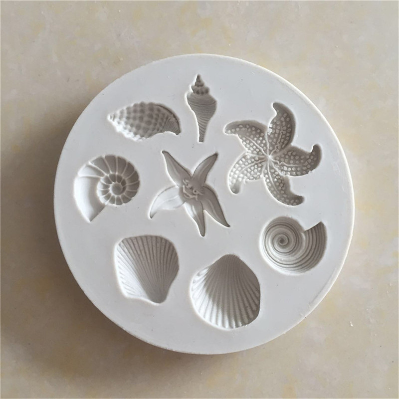 Silicone Mold Ocean - New【Ocean Biological Conch Sea Shells Chocolate