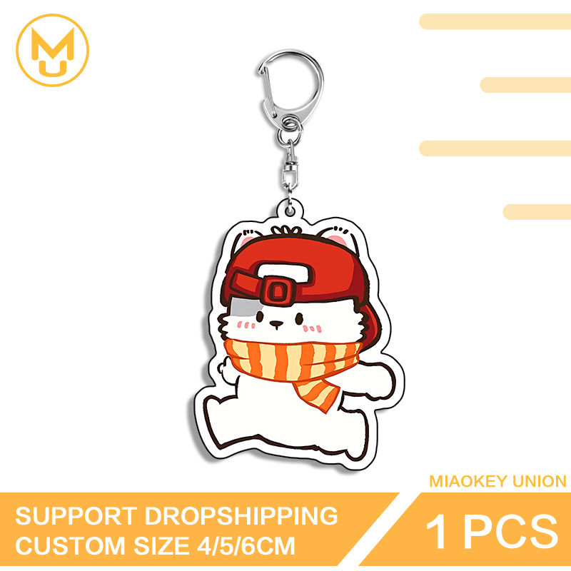 Cute Run Bear Eye Catching Edg - Resin Art Keychain Design recension och pris