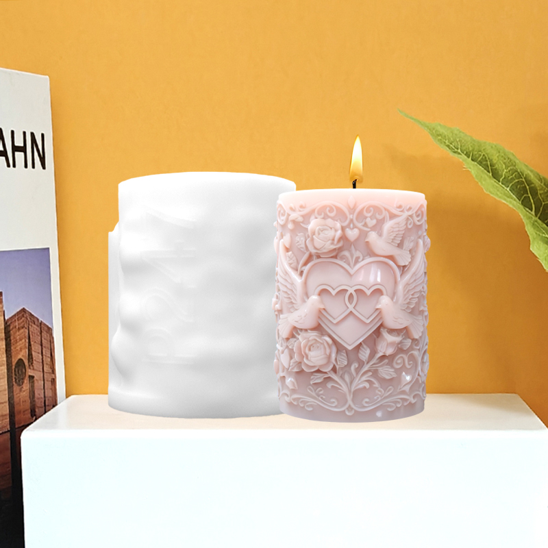 Double Heart Connected White D - Resin Art And Design recension och pris