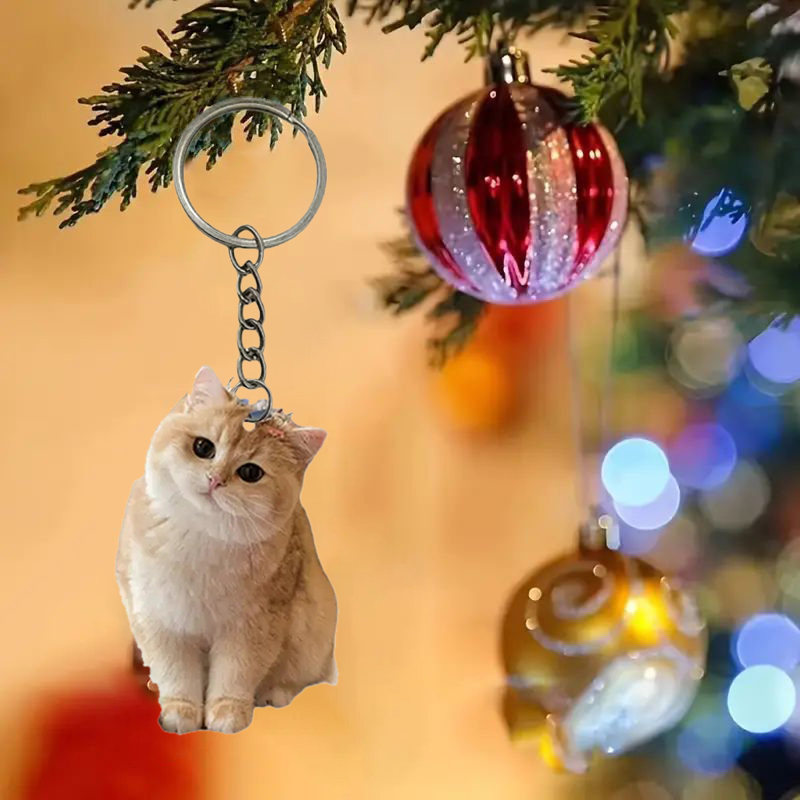 Black And White Cat Keychain 2 - Resin Art Keychain Design recension och pris