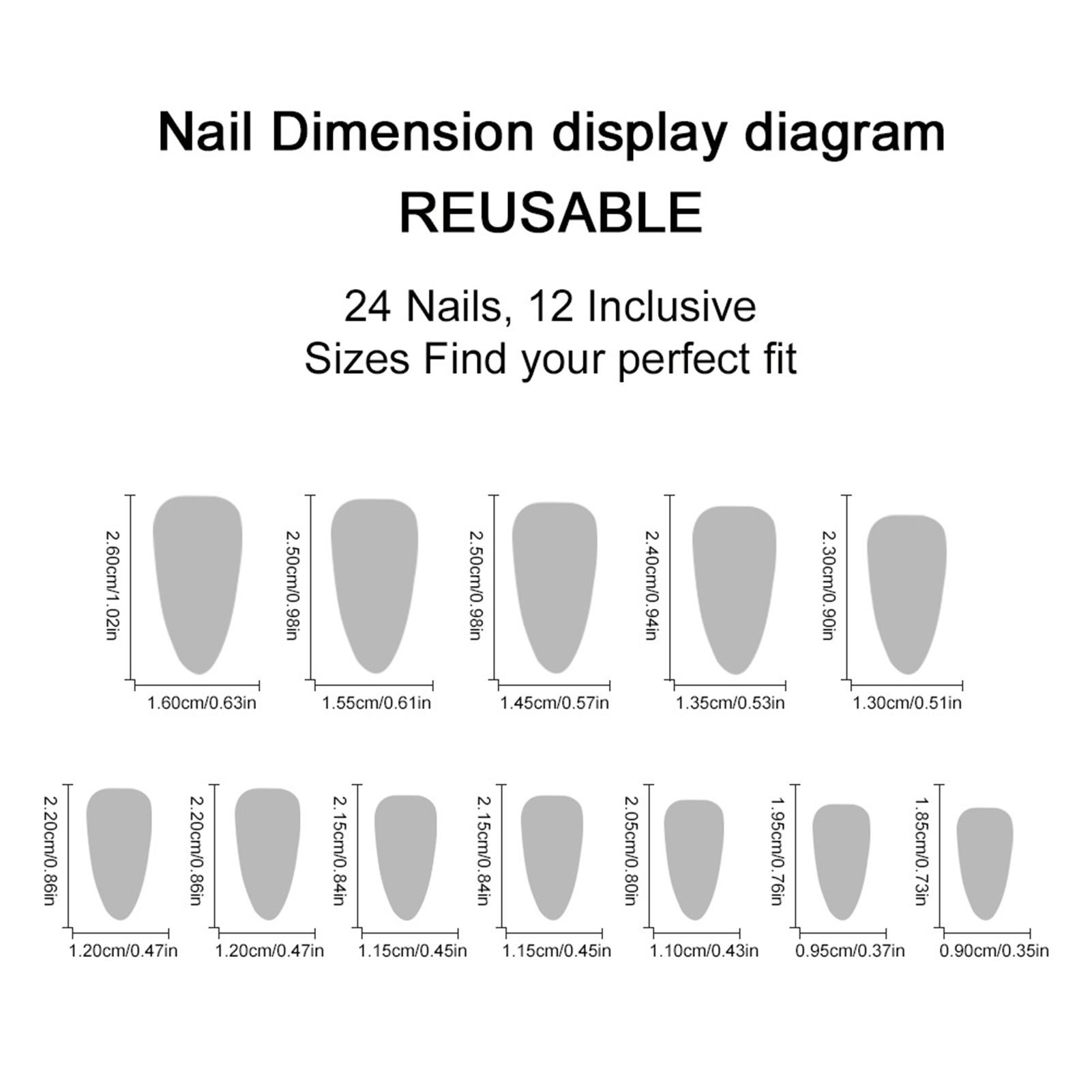 Women's Press On Nails Cute Mo - Resin Art Flower recension och pris
