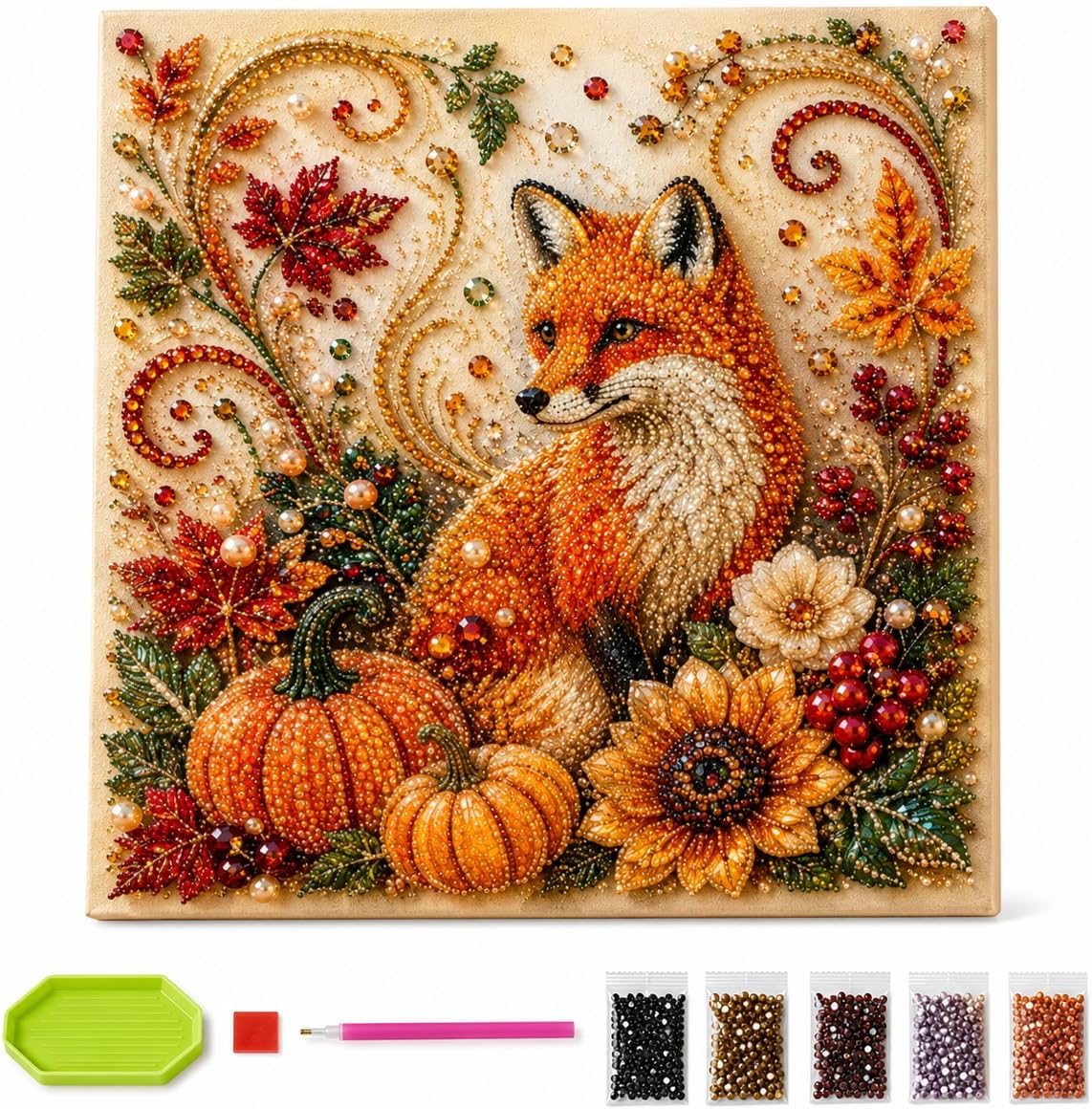 Autumn Diamond Pearl Painting  - Resin Art Flower recension och pris