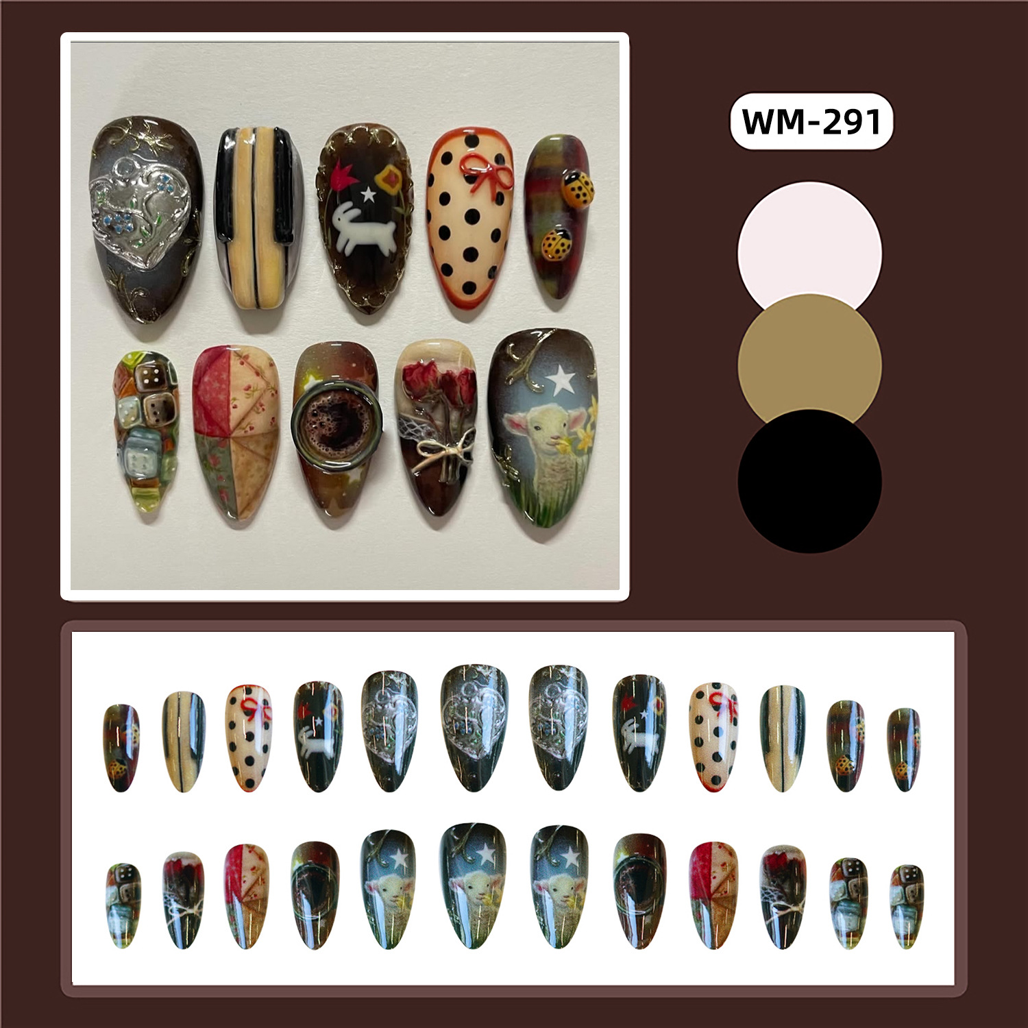 24pcs Vintage Country Style Fa - Resin Art Ocean recension och pris