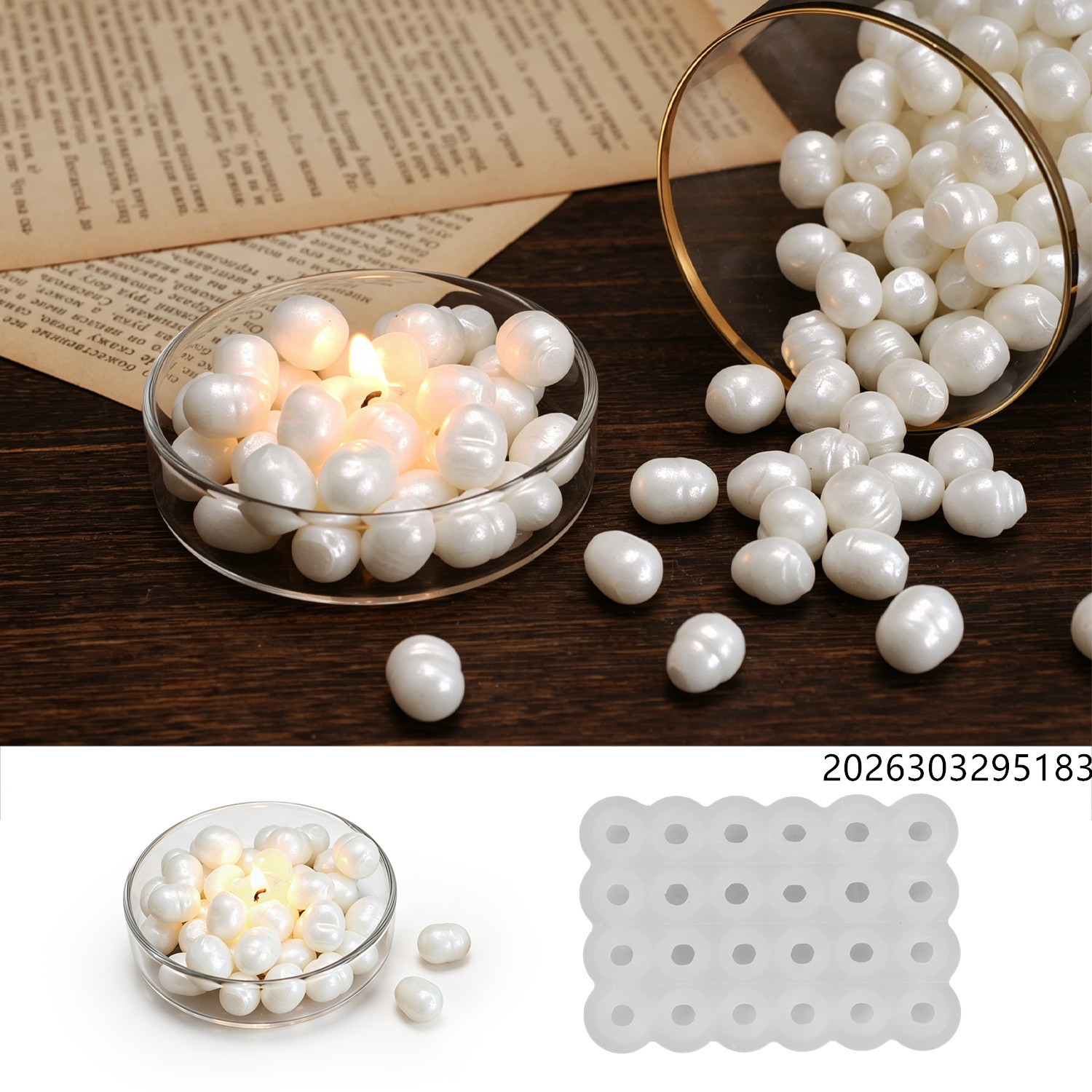 Healing Ocean Pearl Mirror Wax - Silicone Mold Ocean recension och pris
