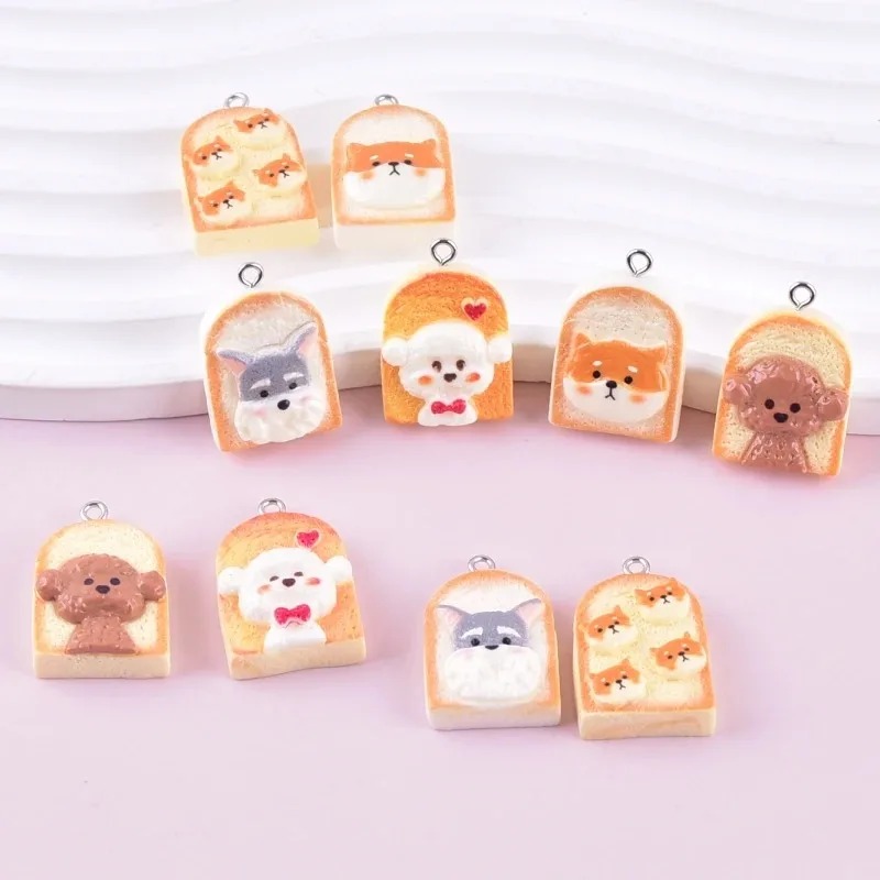 10Pcs Cute Toast Dog Resin Pen - Resin Art Products recension och pris