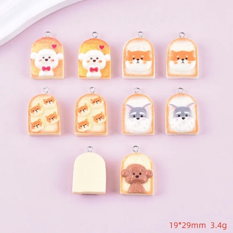 10Pcs Cute Toast Dog Resin Pen - Resin Art Products recension och pris