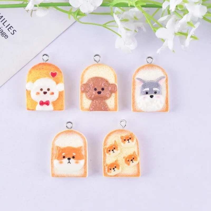 10Pcs Cute Toast Dog Resin Pen - Resin Art Products recension och pris