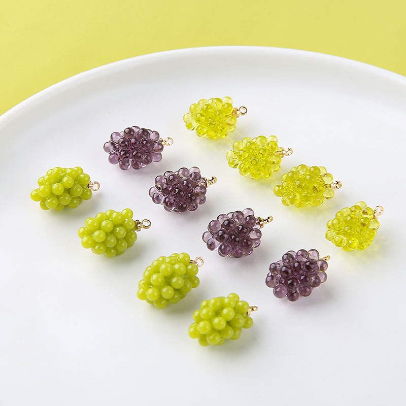6pcs Cute Little Grapes Resin  - Resin Art Jewelry Kit recension och pris