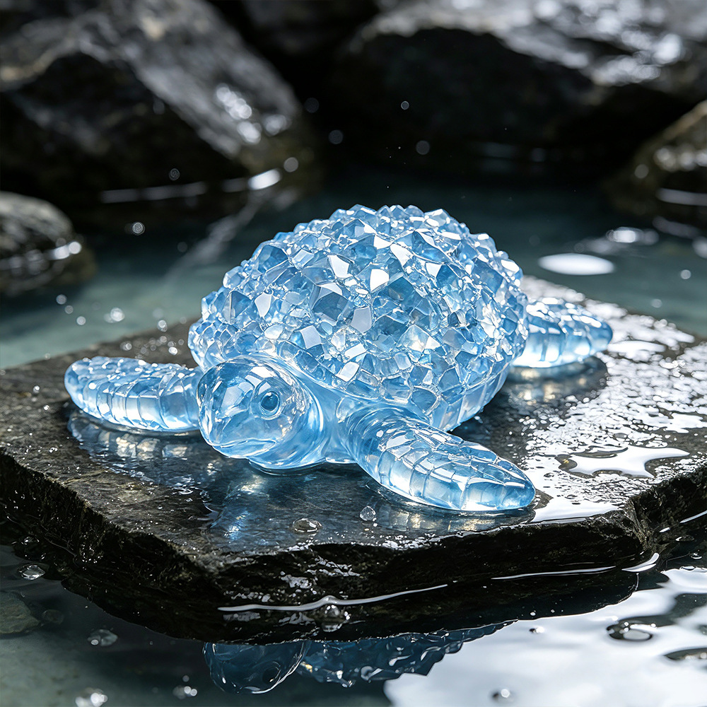 Diamond Cut Healing Sea Turtle - Silicone Mold Ocean recension och pris