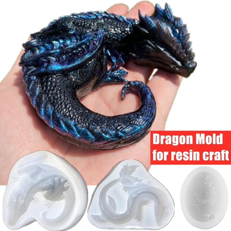 3 Styles Mirror Sleepy Dragon  - Resin Art Products recension och pris