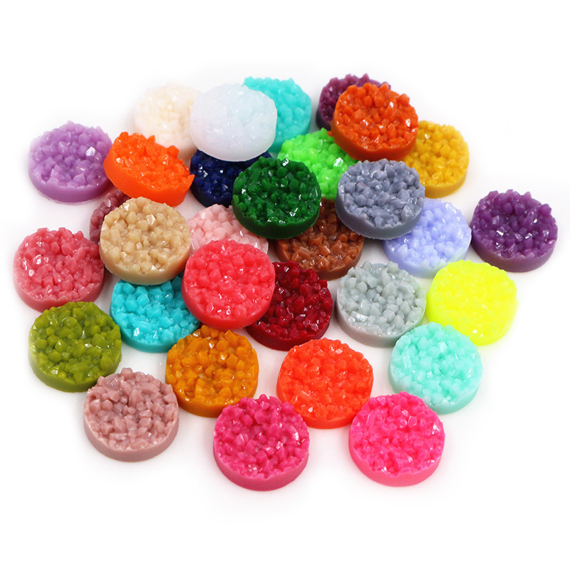 40pcs Resin Druzy Cabochons Do - Resin Art Jewelry Kit recension och pris
