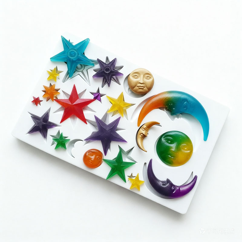 Sun Face Moon Stars Polymer Cl - Resin Art Products recension och pris