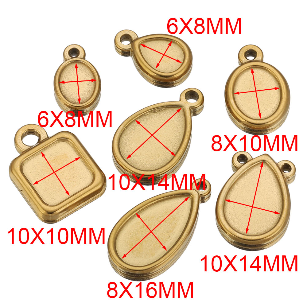 5pcs Stainless Steel Square Dr - Resin Art Jewellery Kit recension och pris