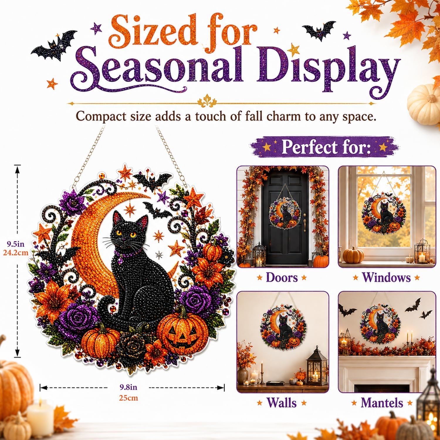 Halloween Pumpkins Diamond Art - Resin Art Flower recension och pris