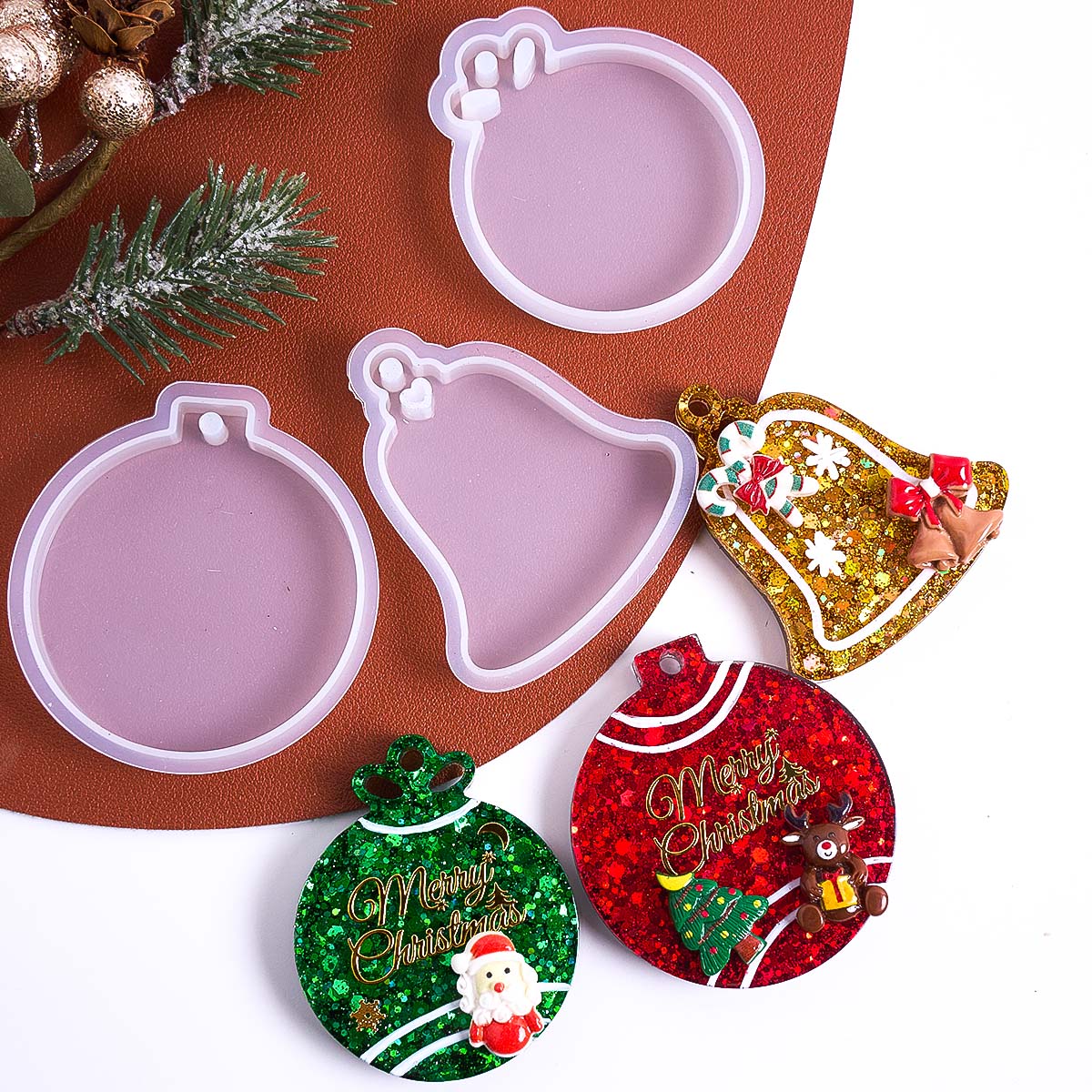 Xmas Tag Pendant Silicone Mold - Resin Art Products recension och pris