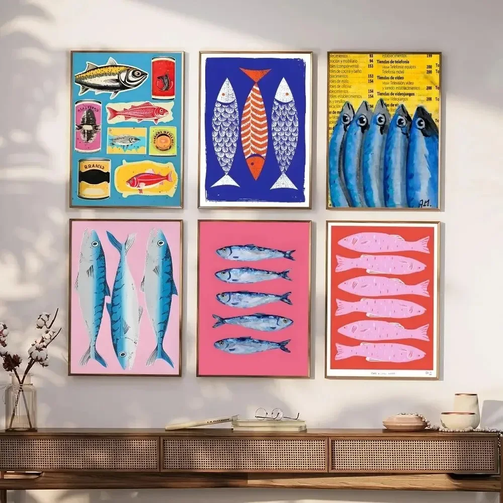Colorful Sardine Lobster Fish  - Resin Art Ocean recension och pris