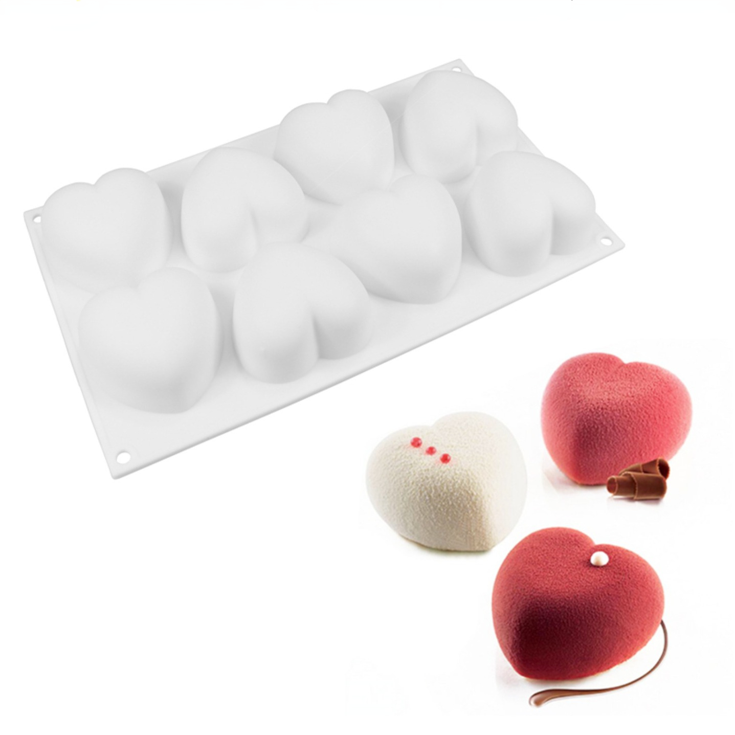 Love Heart Silicone Soap Mold  - Resin Art Heart recension och pris