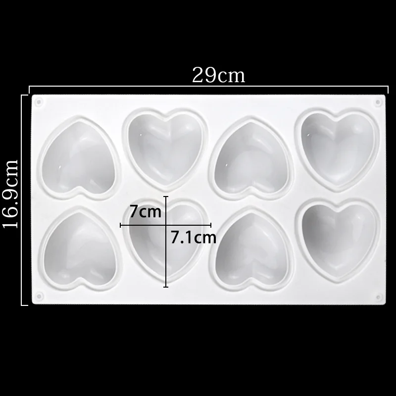 Love Heart Silicone Soap Mold  - Resin Art Heart recension och pris