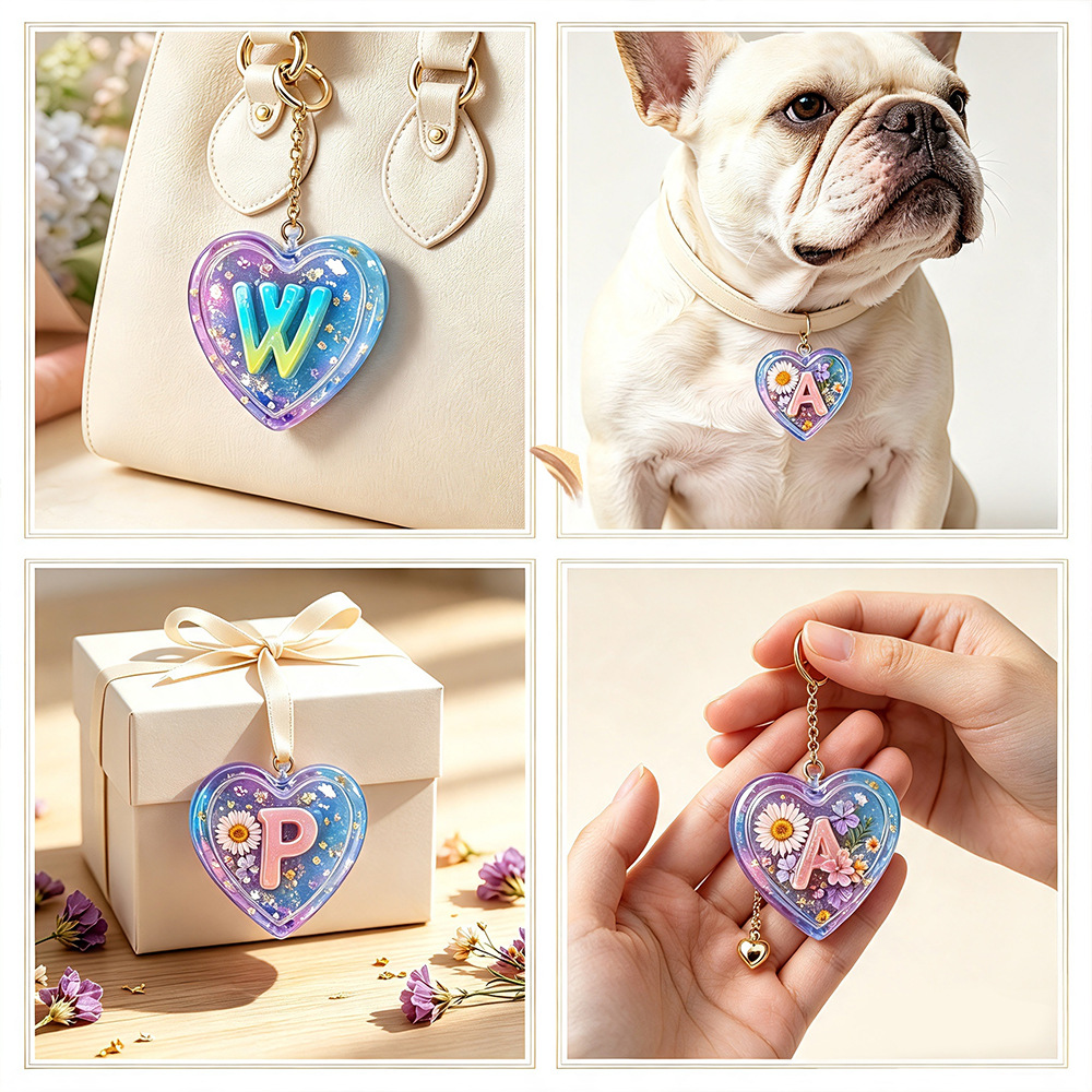 Complete 26 Letters & Heart Si - Resin Art Heart recension och pris