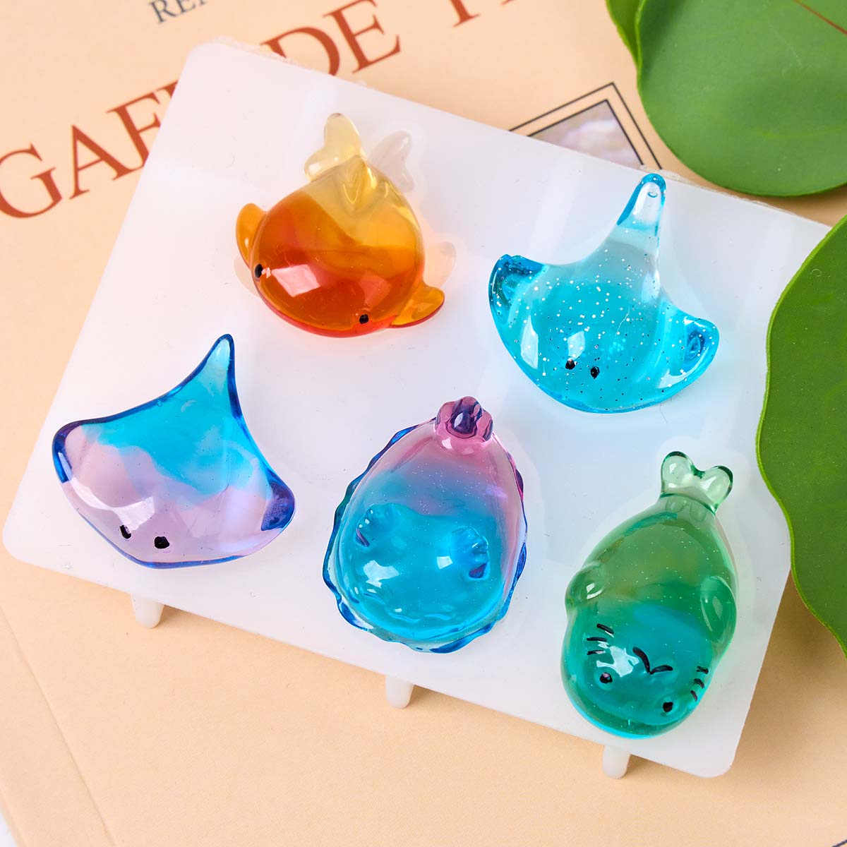 3D Healing Kawaii Manta Ray Wh - Silicone Mold Ocean recension och pris