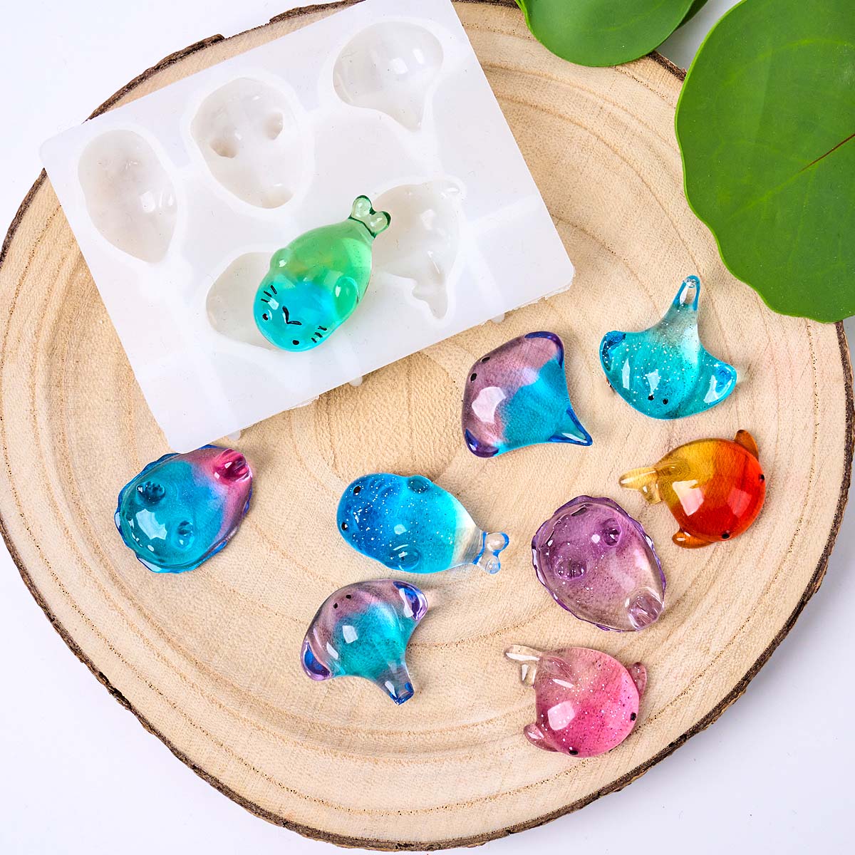 3D Healing Kawaii Manta Ray Wh - Silicone Mold Ocean recension och pris