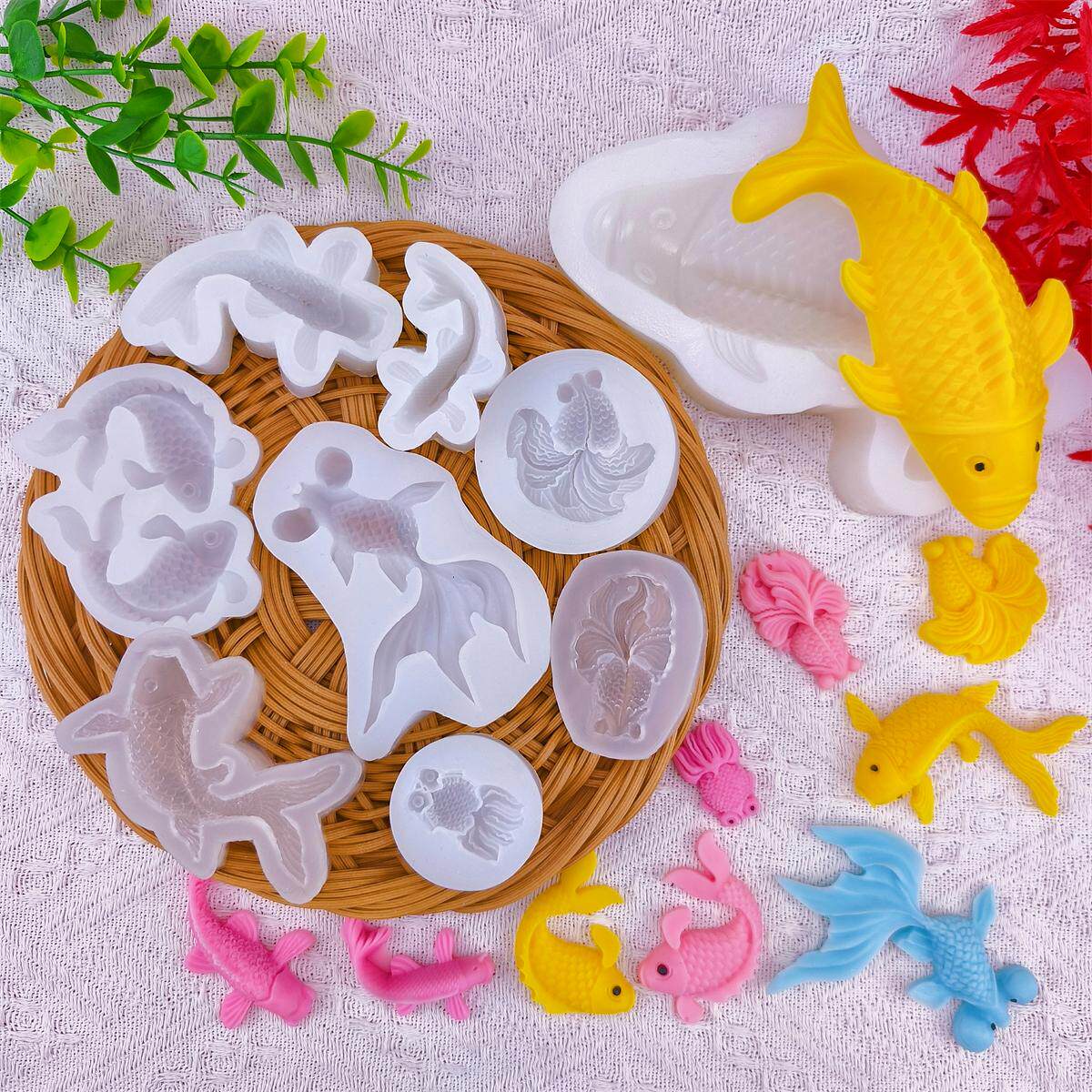 2026 Koi Fish Silicone Resin M - Silicone Mold Ocean recension och pris