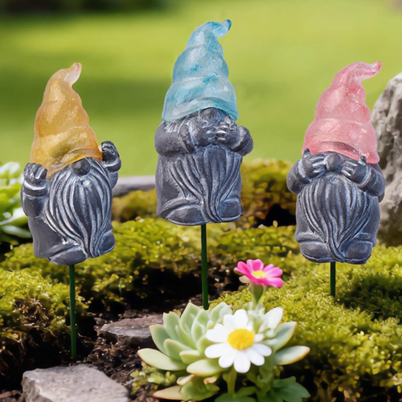 Decorative Garden Stakes 3-Pie - Resin Art Flower recension och pris