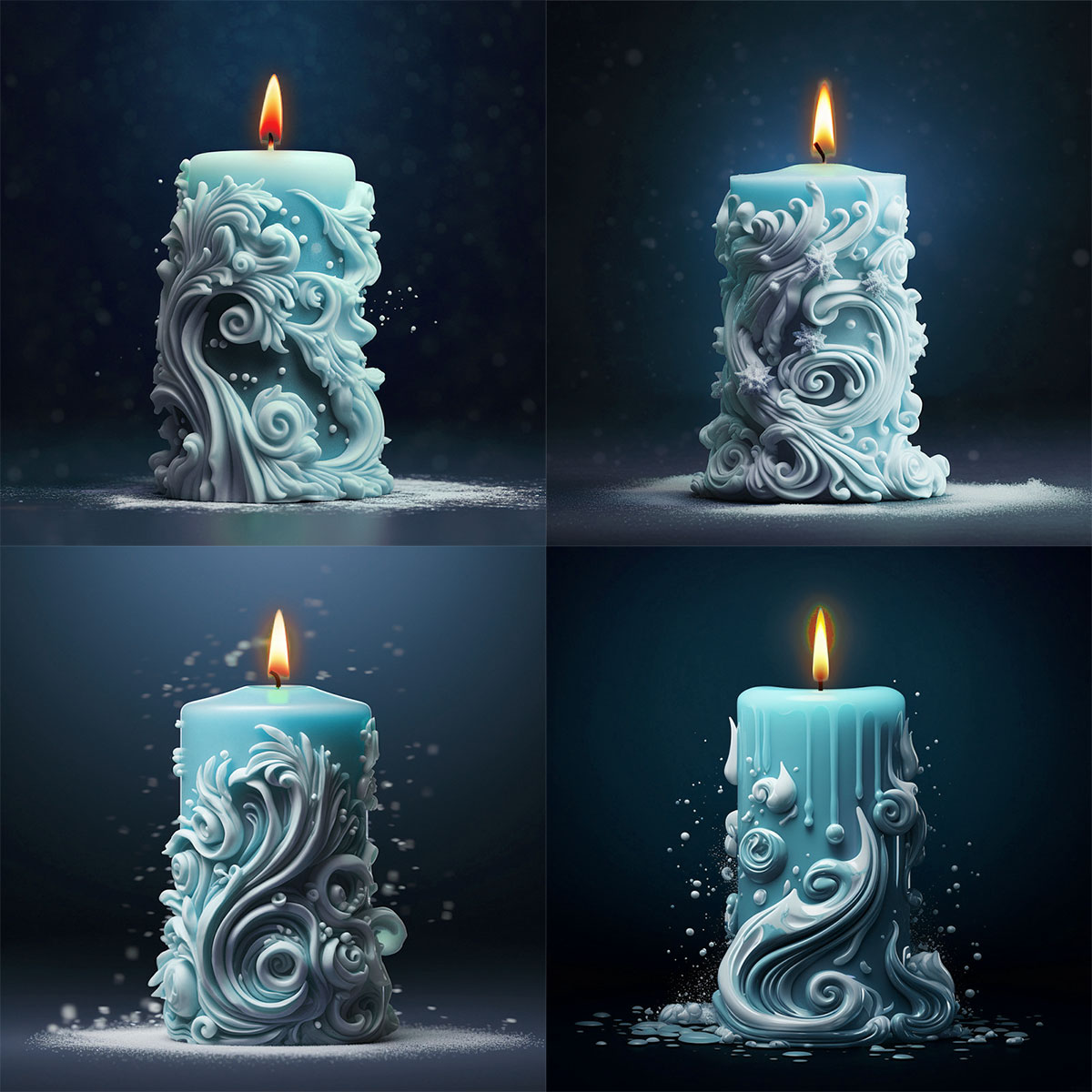 geometry Carved Cylindrical Si - Resin Art Ocean recension och pris