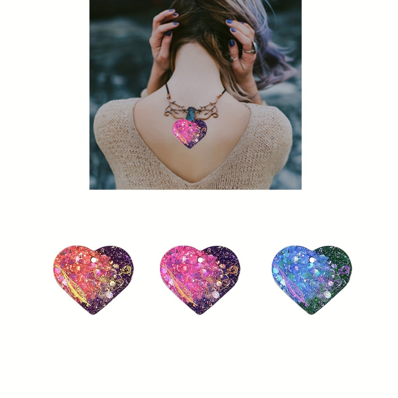 6Heart-shaped resin mold set,  - Resin Art Heart recension och pris