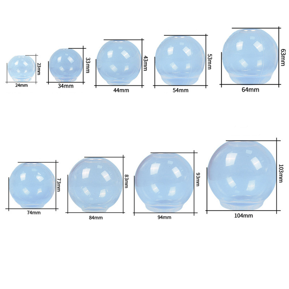 20-100mm 3D Transparent Ball S - Silicone Mold Ocean recension och pris