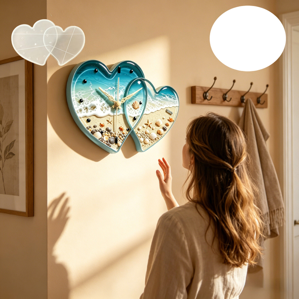 Love connected heart shape clo - Resin Art Heart recension och pris