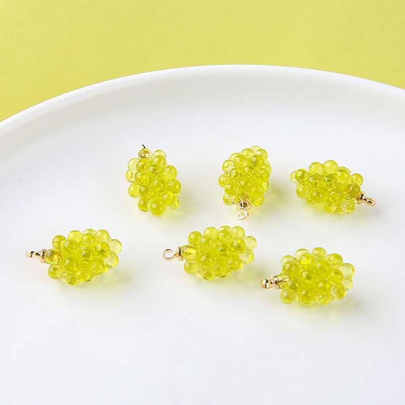 6pcs Cute Little Grapes Resin  - Resin Art Jewelry Kit recension och pris