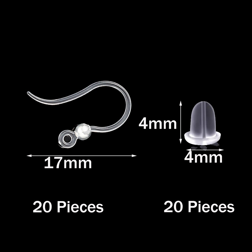 40pcs Clear Plastic Earring Ho - Resin Art Jewelry Kit recension och pris