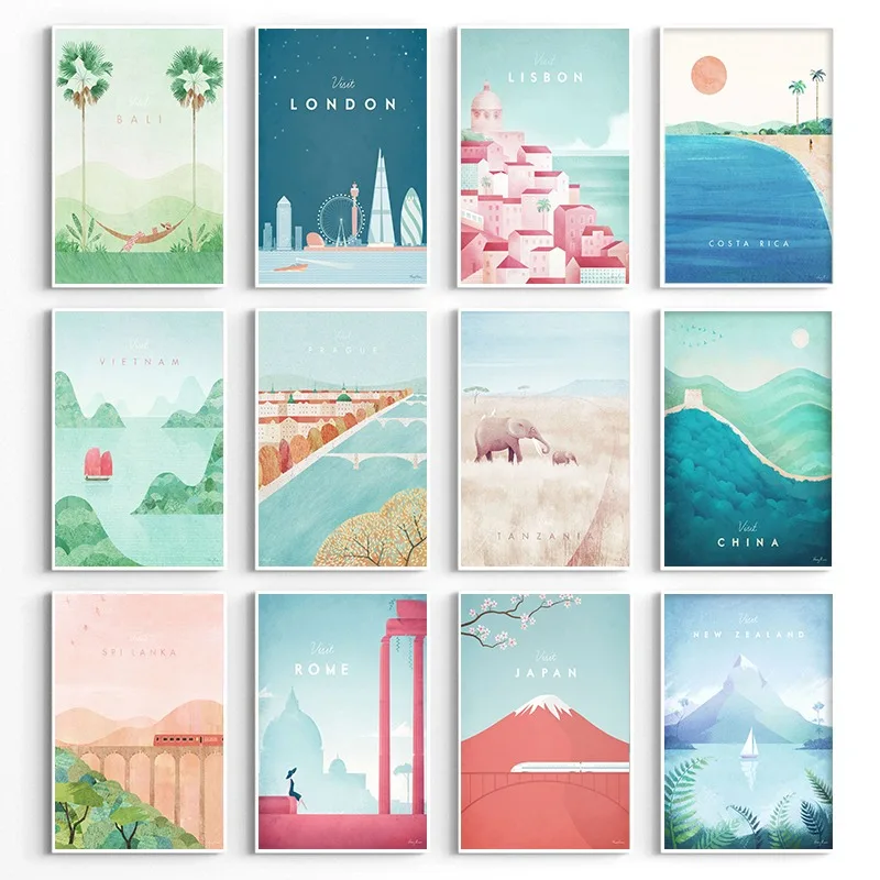 World Minimalist Travel Poster - Resin Art New Zealand recension och pris