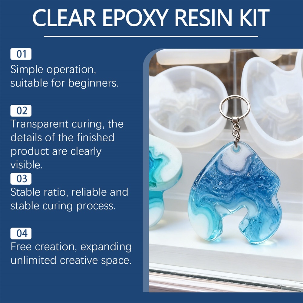 DIY Crystals Clear Epoxys Resi - Resin Art Ratio recension och pris