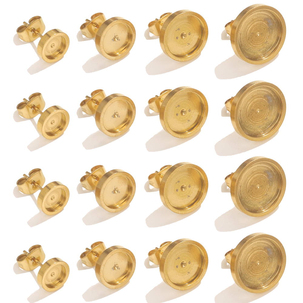 10pcs Stainless Steel Gold Ear - Resin Art Jewelry Kit recension och pris