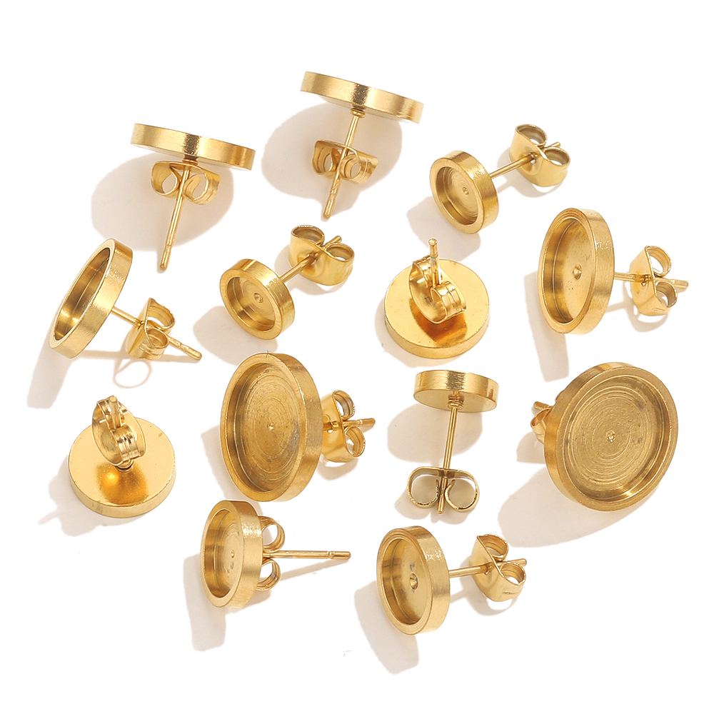 10pcs Stainless Steel Gold Ear - Resin Art Jewelry Kit recension och pris